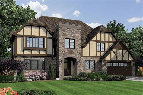 modern tudor style house plans.